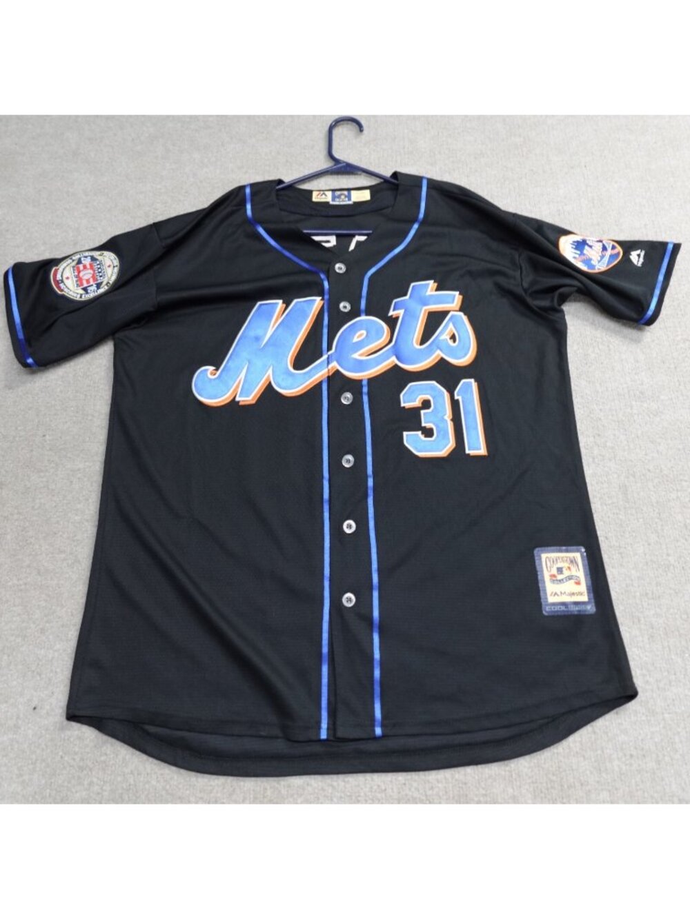 Mets Jersey XL Black #31 Mike Piazza 2016 USA Made Hall of Fame